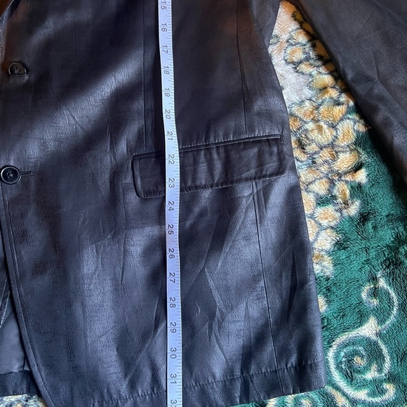 Men’s Calvin  Klein Faux Leather Blazer - Picture 7 of 9